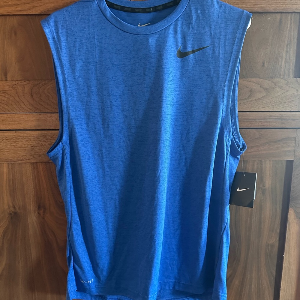 Nike Men's Vibrant Blue Tank Top
